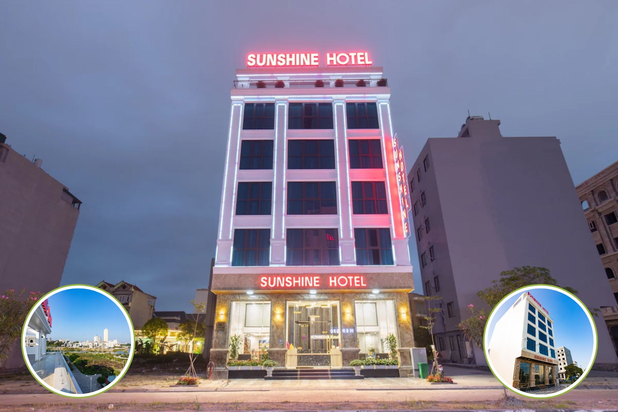 View toàn cảnh khách sạn Sunshine Móng Cái