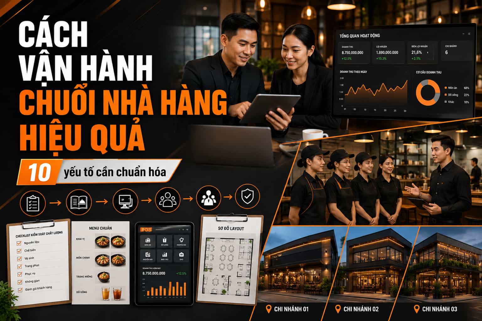 Cách vận hành chuỗi nhà hàng hiệu quả bất ngờ cho chủ đầu tư F&B