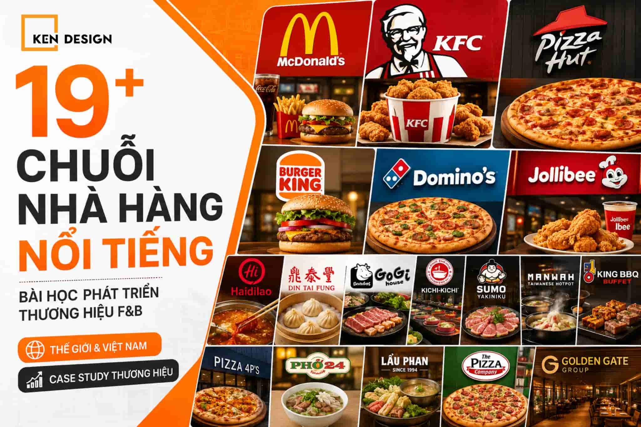 19+ Chuỗi nhà hàng nổi tiếng và bài học phát triển thương hiệu F&B