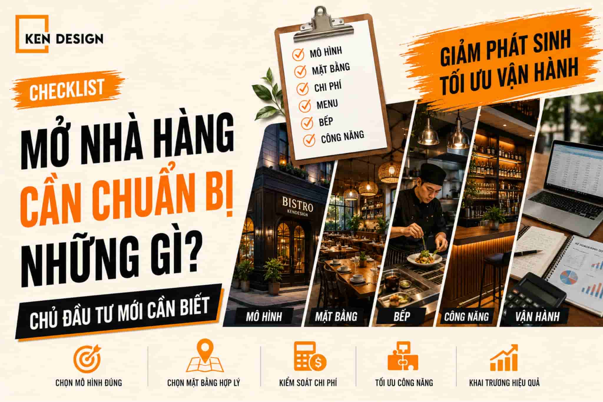 Mở nhà hàng cần chuẩn bị những gì? Checklist chi tiết cho chủ đầu tư mới