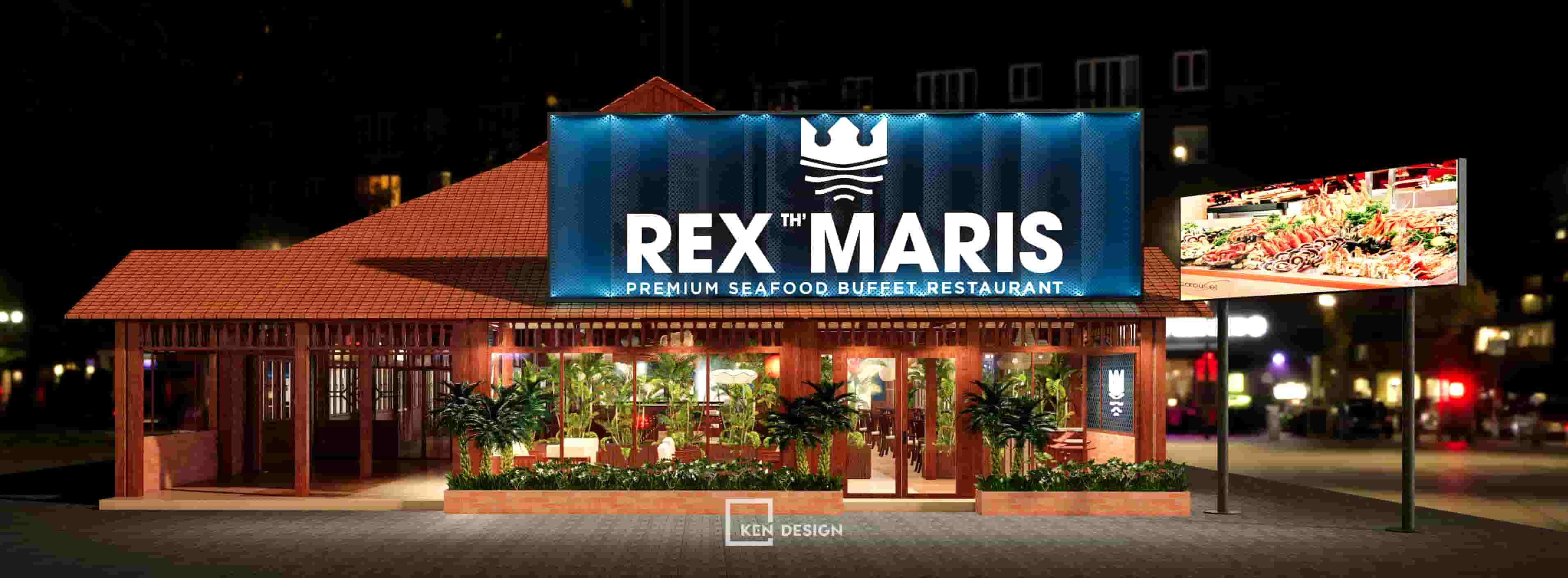 Thiết kế nhà hàng buffet hải sản Rex Maris tại Phú Quốc