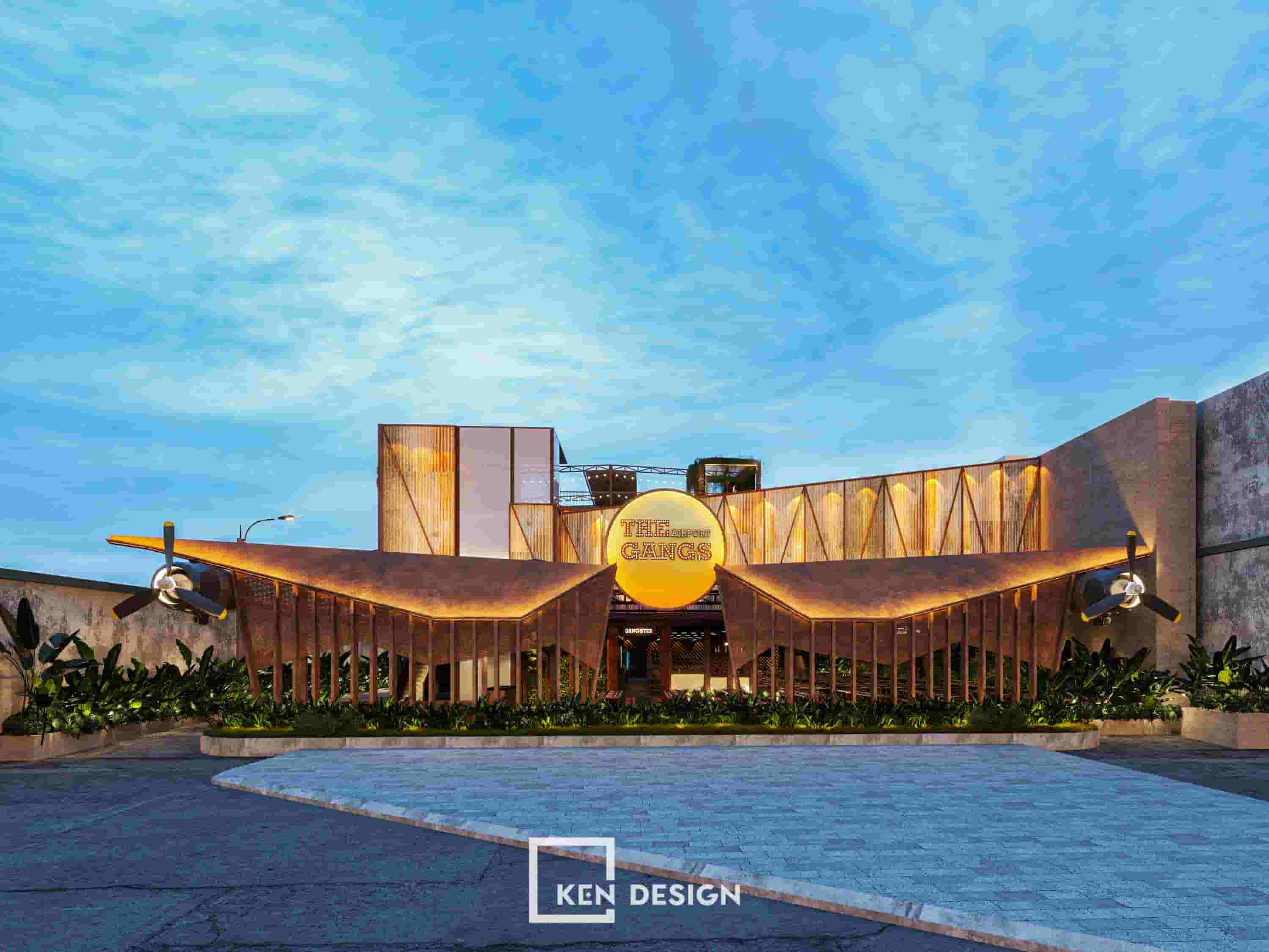 Dự án thiết kế nhà hàng The Gangs Airport 2100m2 tại Gò Vấp