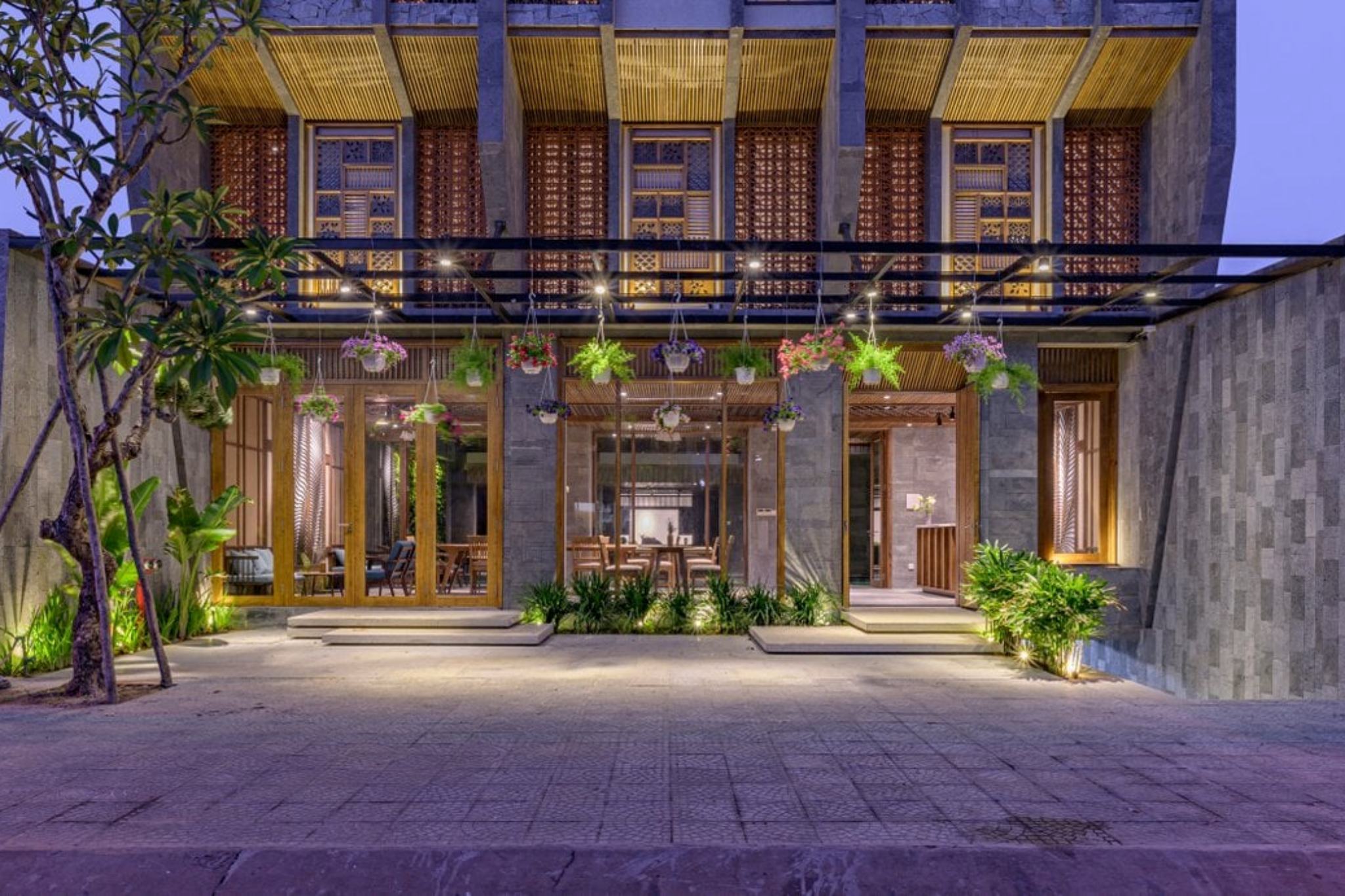thiết kế nhà hàng chay ma mị