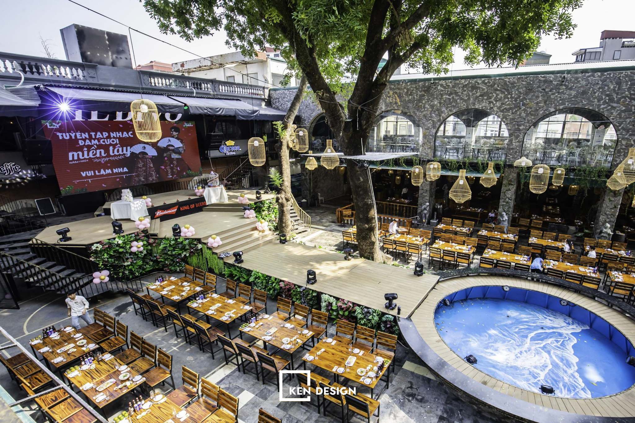 Top 5 lỗi sai thường gặp khi thiết kế nhà hàng vườn bia