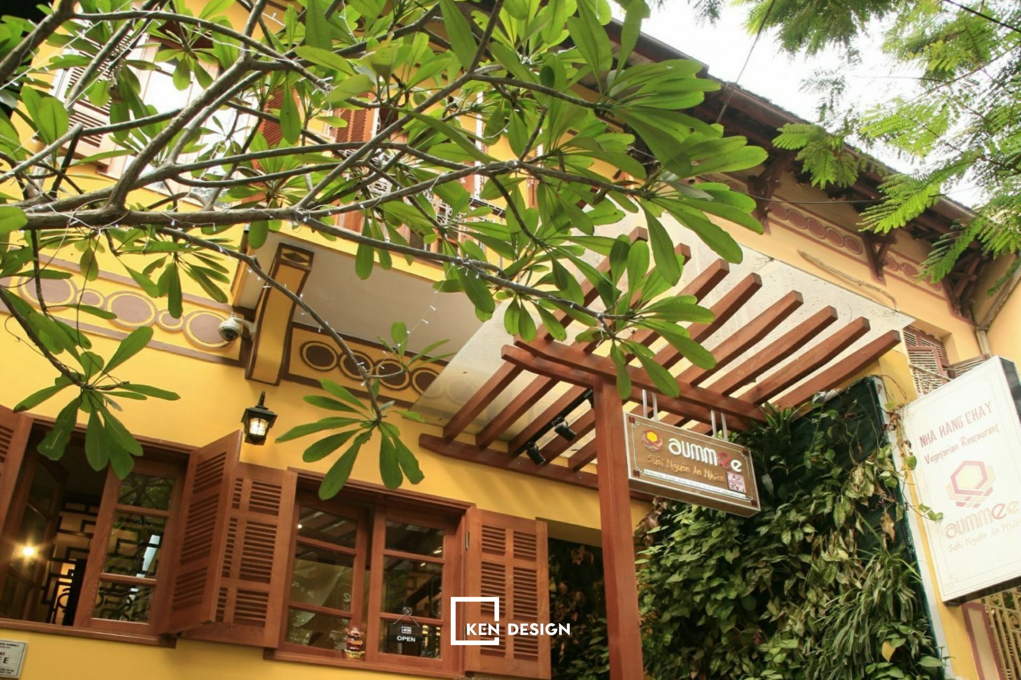 thiết kế nhà hàng chay Aummee