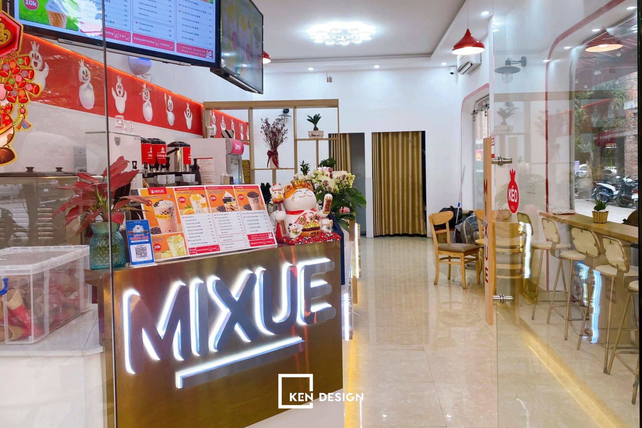 cửa hàng Mixue được đầu tư về hình ảnh 