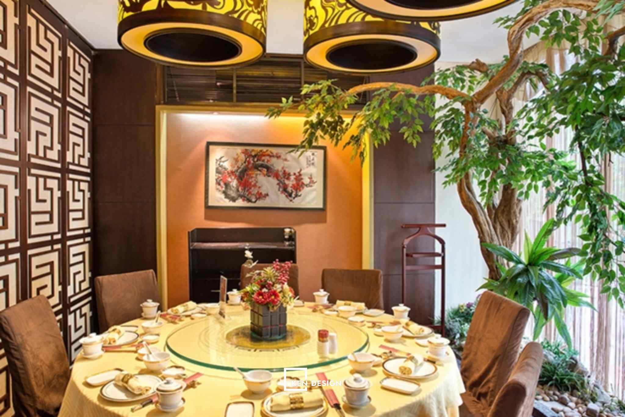 Thiết kế nhà hàng Long Đình: Nơi khuấy đảo phong cách Á Đông