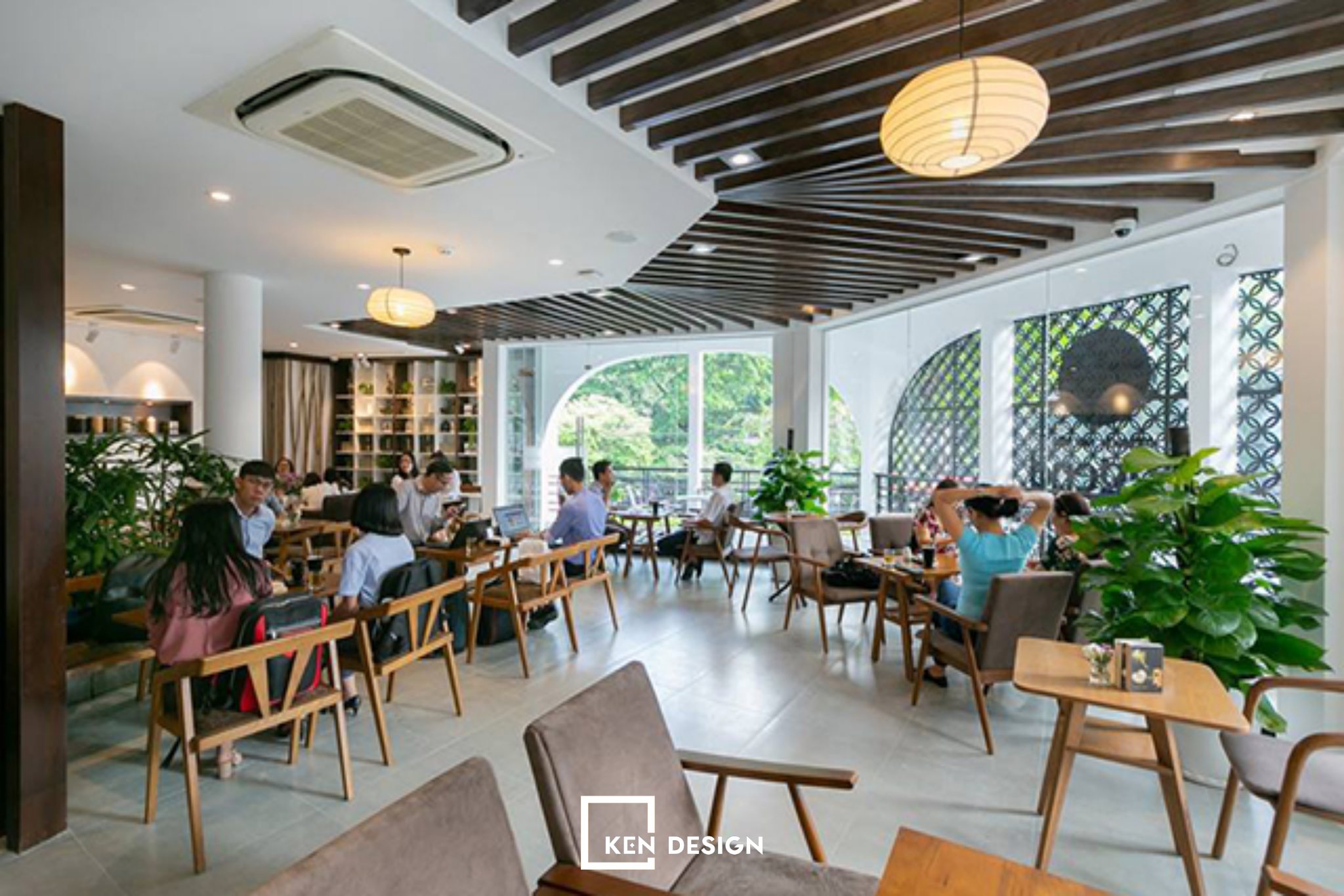 thiết kế quán tránh nóng