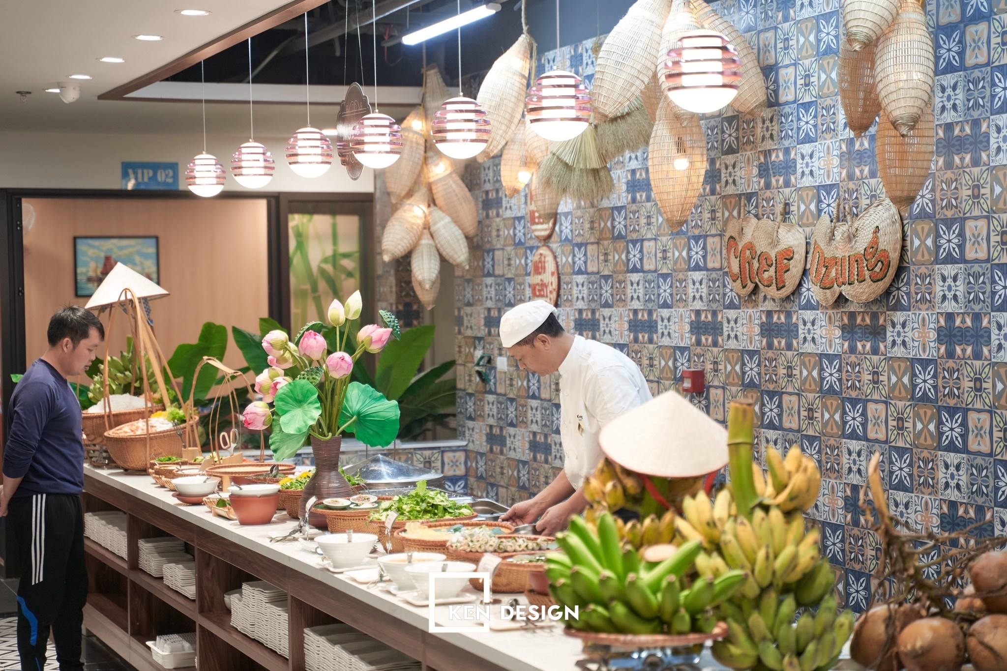 thiết kế nhà hàng buffet hải sản đẹp 