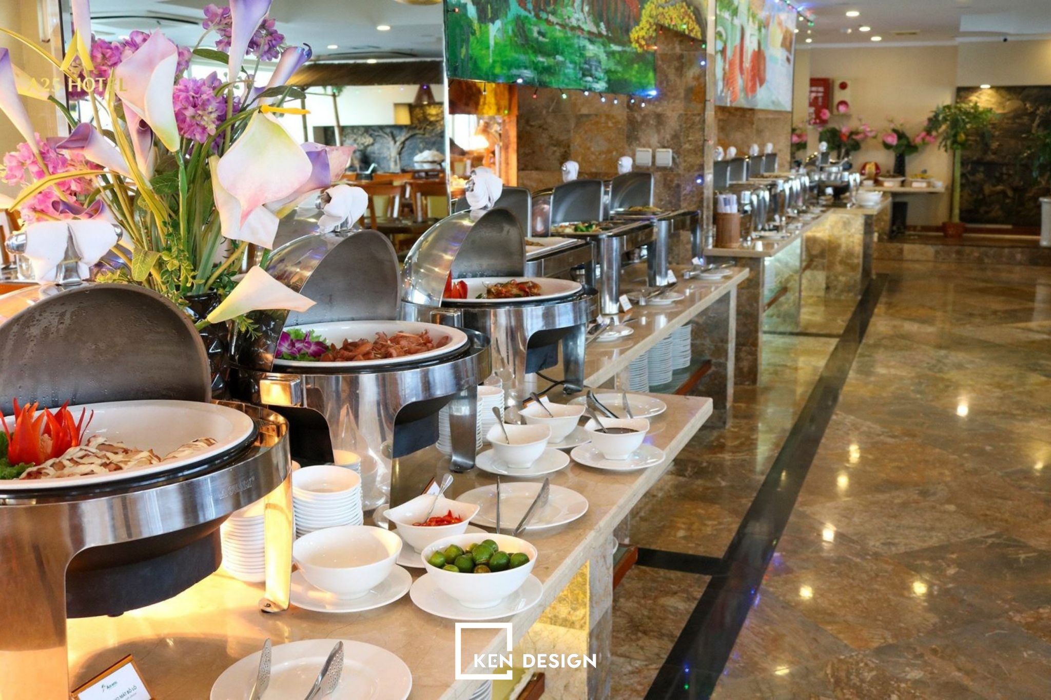 Thiết kế quầy buffet giá rẻ