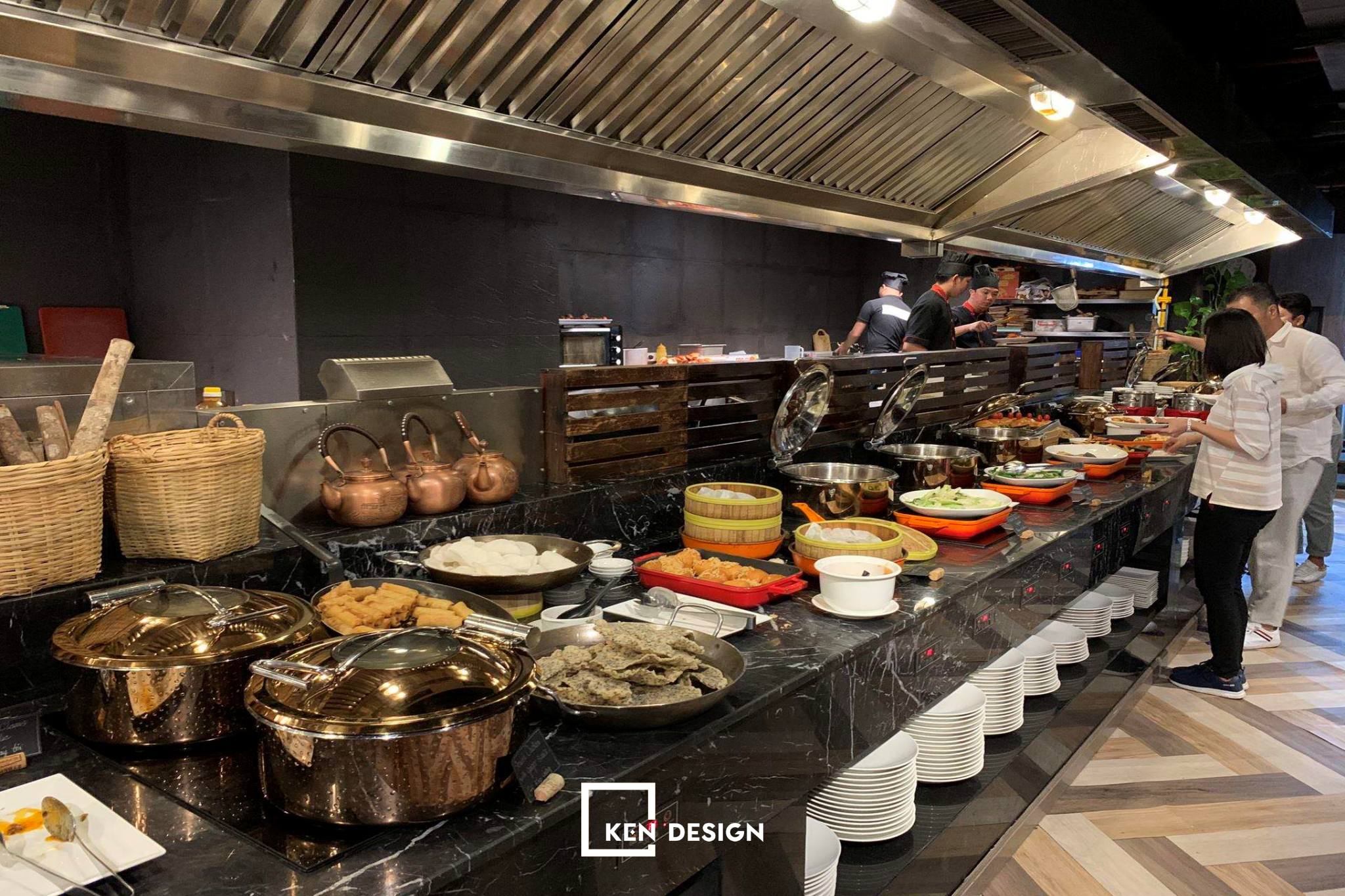 Thiết kế quầy buffet giá rẻ