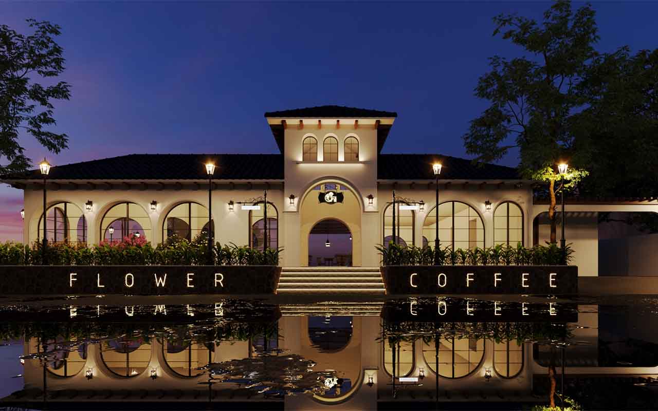 Thiết kế Flower Coffee – cảm hứng từ Đà Lạt mộng mơ
