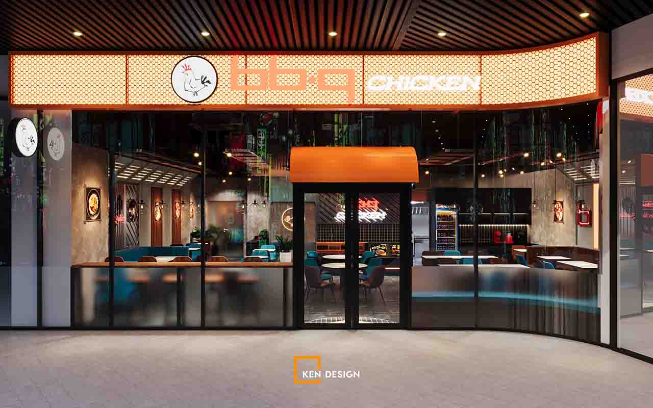 Thiết kế nhà hàng BBQ Chicken Lào Cai - Phong cách Urban Street độc đáo