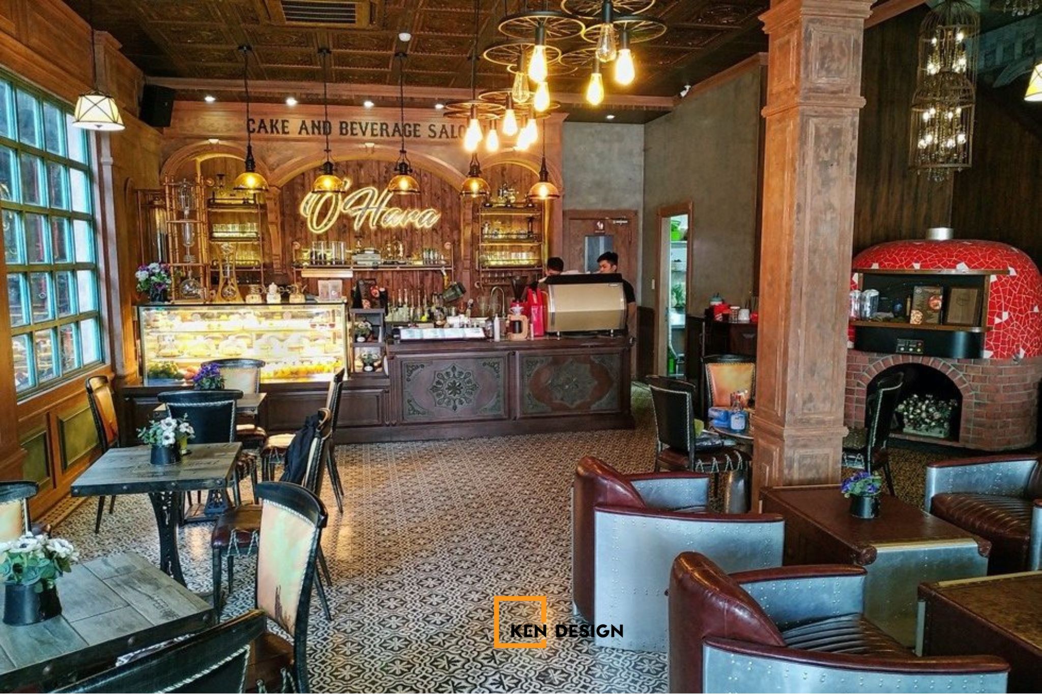 Thiết kế quán O'Hara Coffee - Cake and Beverage Phong Cách Vintage  Âu-Mỹ Tại Sài Gòn