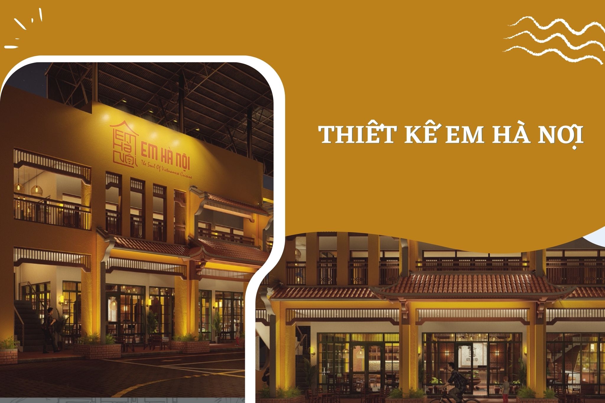 Thiết kế nhà hàng Em Hà Nội – một thoáng Việt Nam xưa cũ
