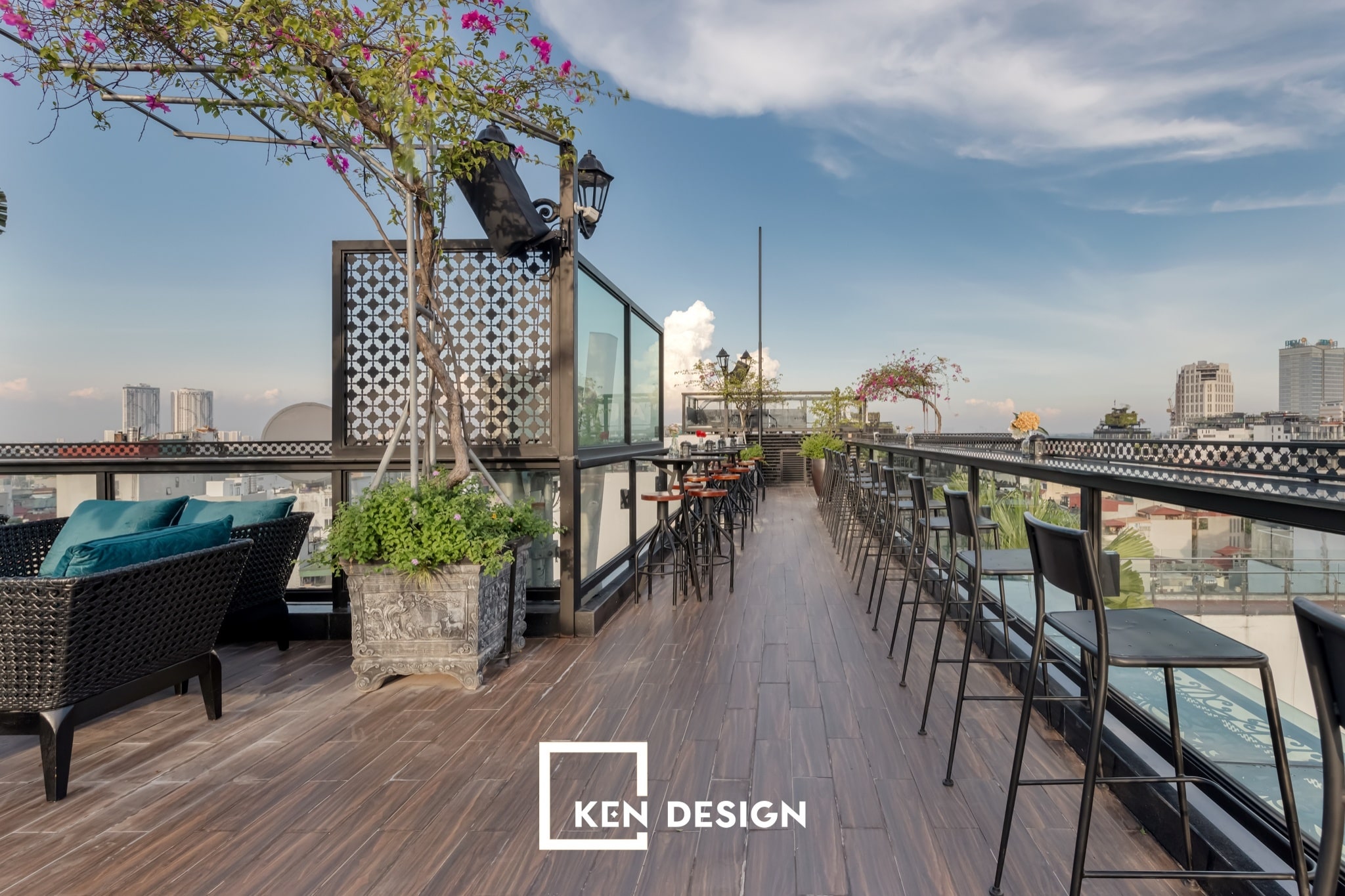 Thiết Kế Diamond Sky Bar - Rooftop Nổi Bật Nhất Nhì Phố Cổ | Kendesign