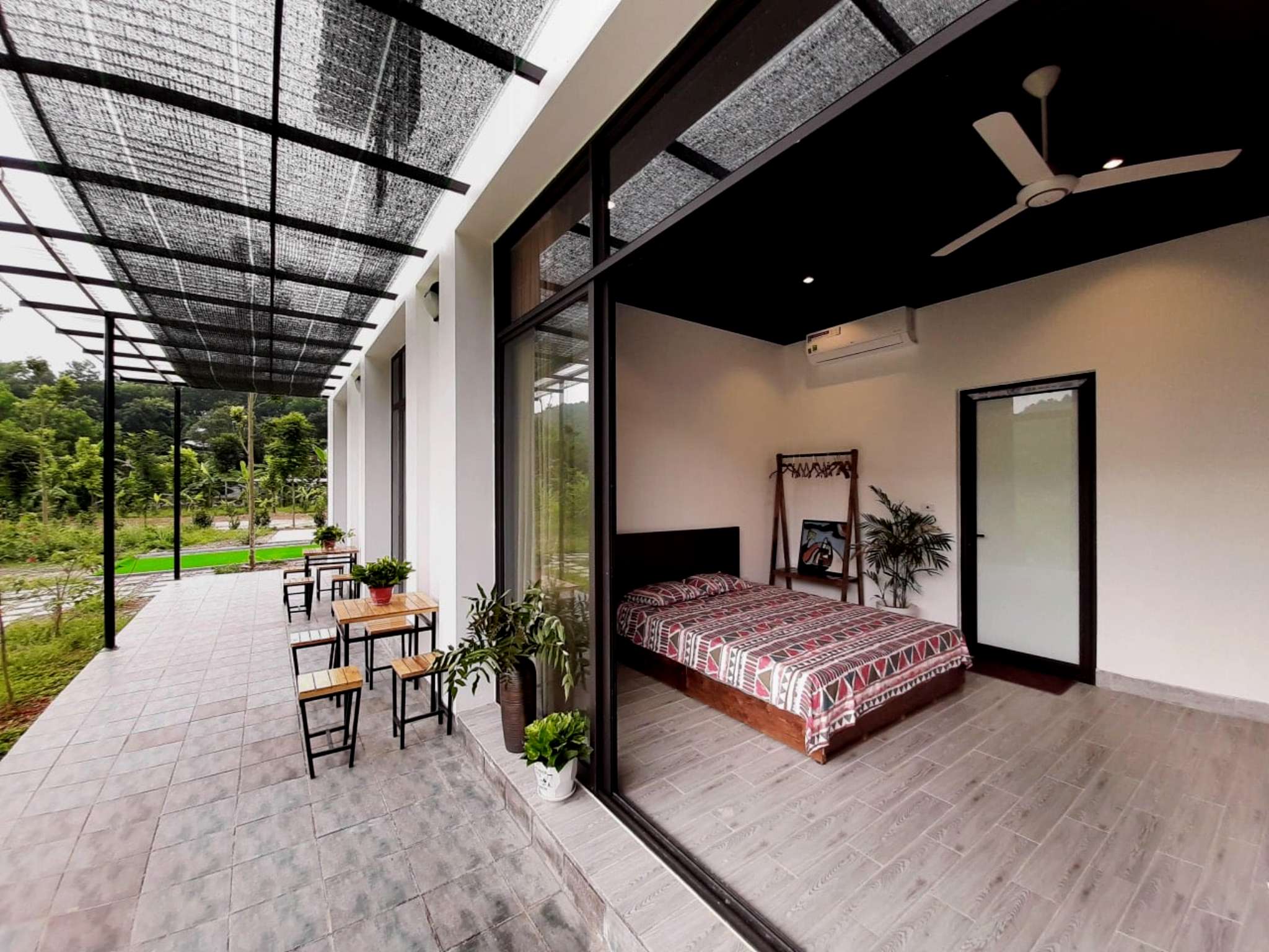 Thiết kế phòng villa mùa hè tại Tula Hardin Homestay Hòa Bình