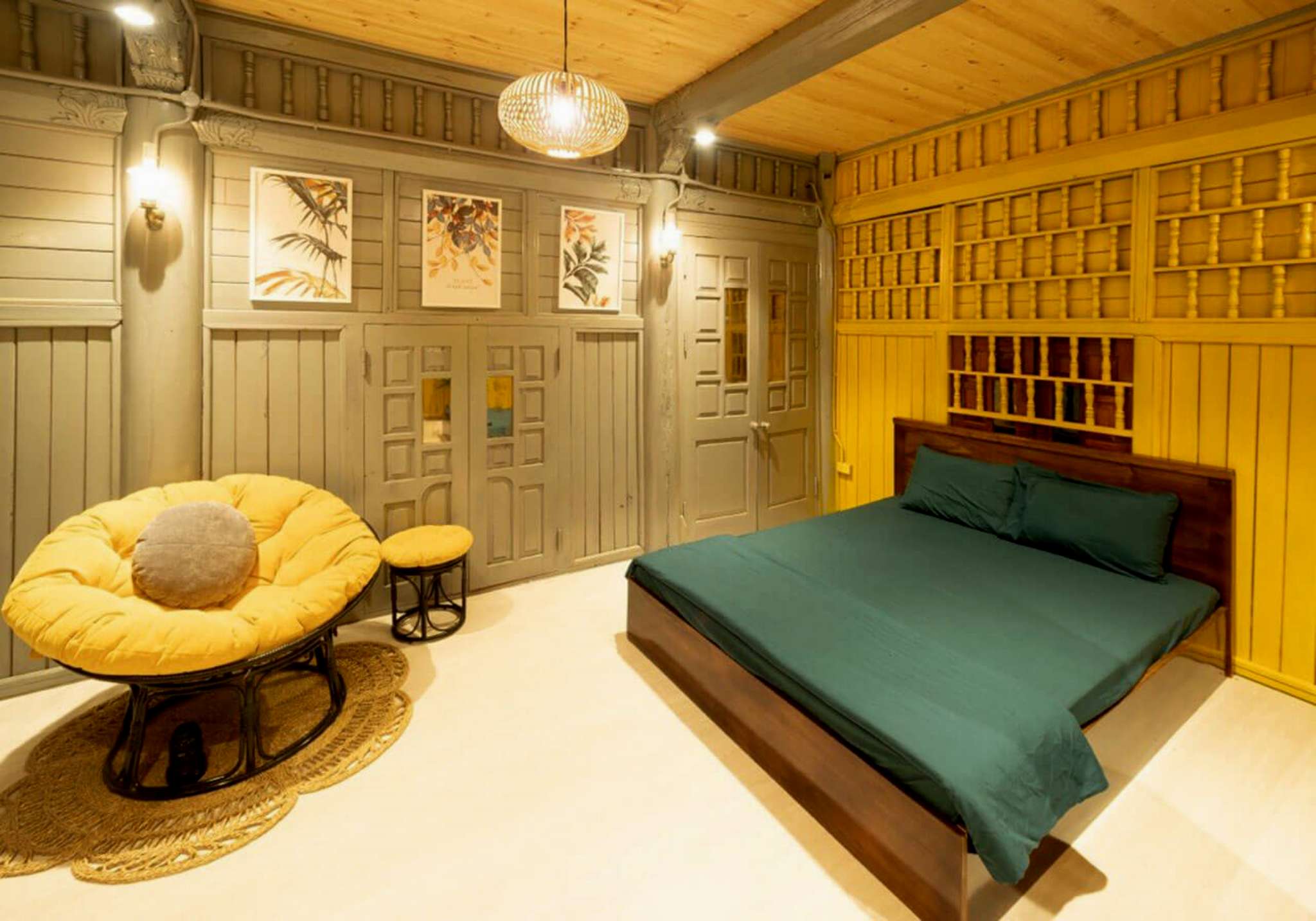 Không gian phòng villa mùa thu tại Tula Hardin Homestay Hòa Bình