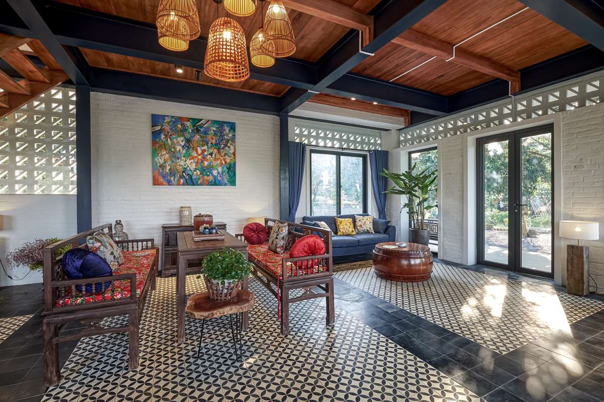 Thiết kế phong cách Indochine tại Giang House Homestay Hòa Bình