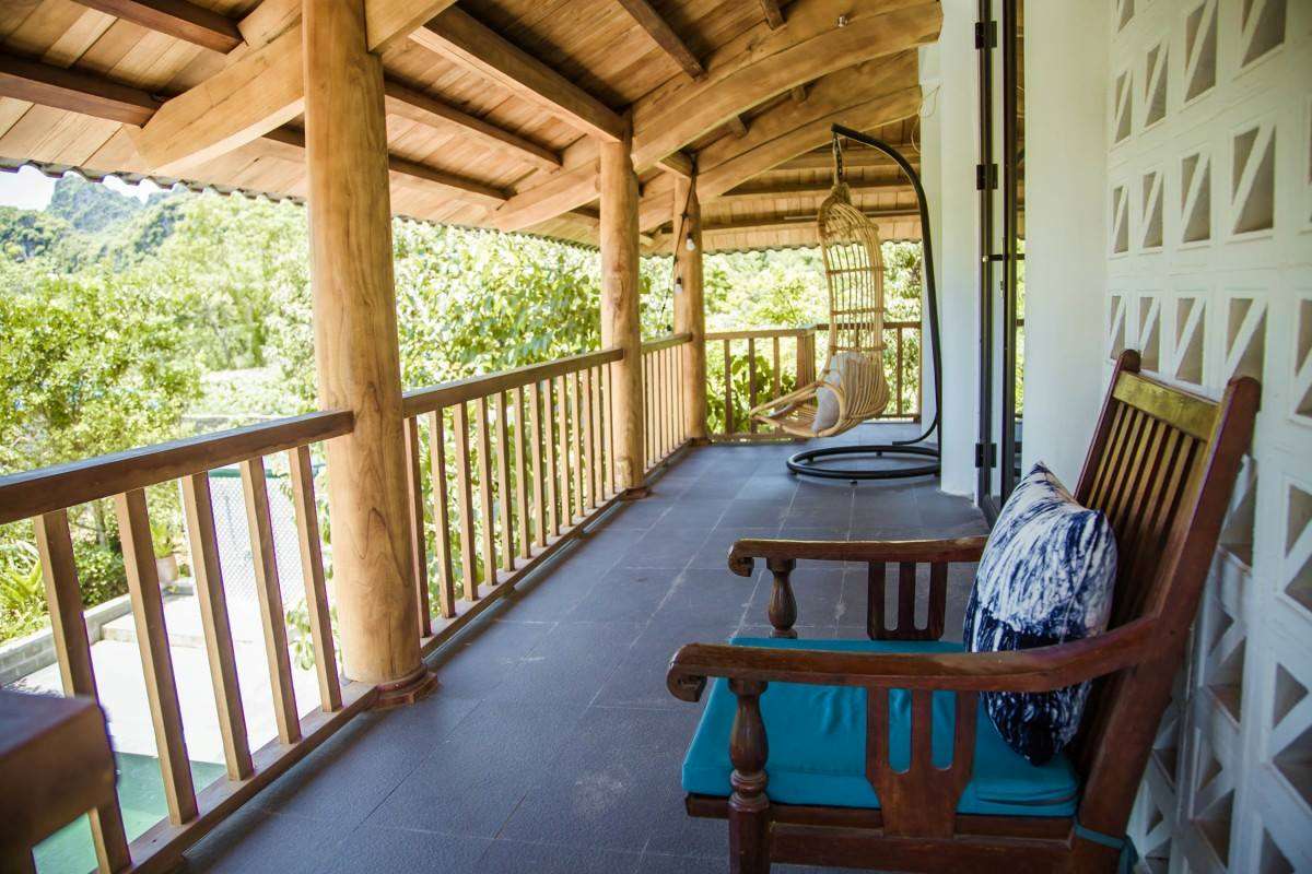 không gian mở tại Giang House Homestay Hòa Bình