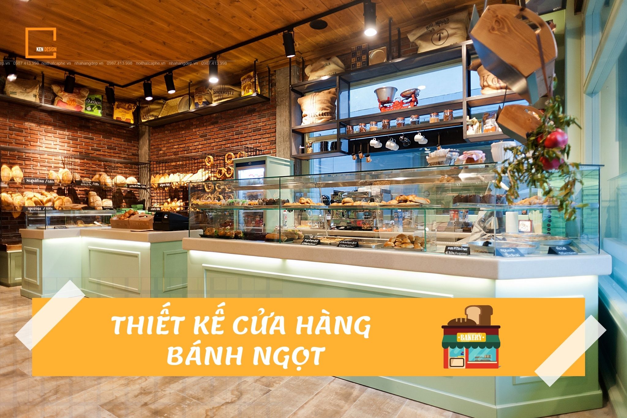 Tư vấn thiết kế cửa hàng bánh ngọt hút khách