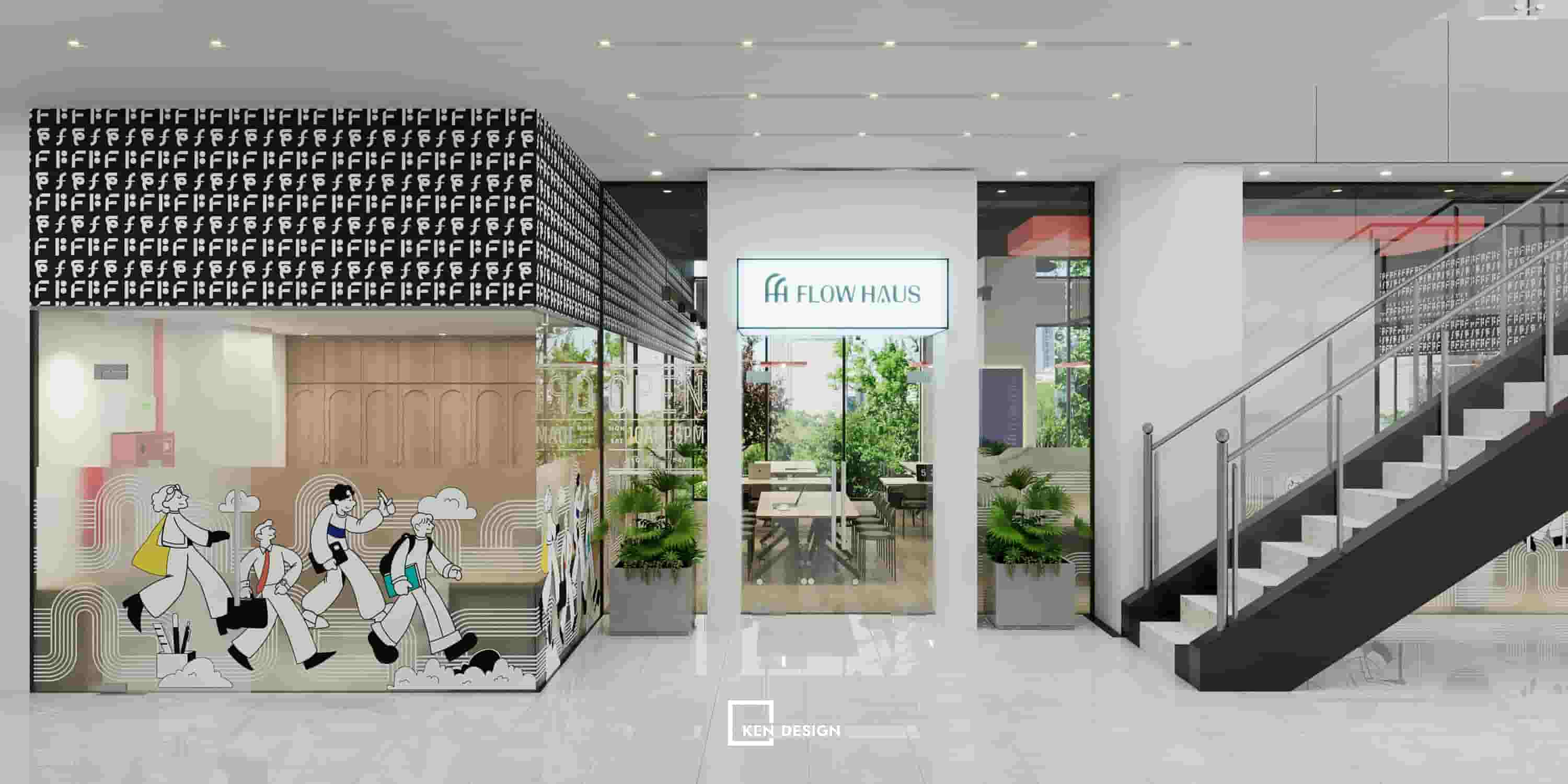 Bí quyết thiết kế mở rộng quy mô cafe coworking Flow Haus lên 1000m2