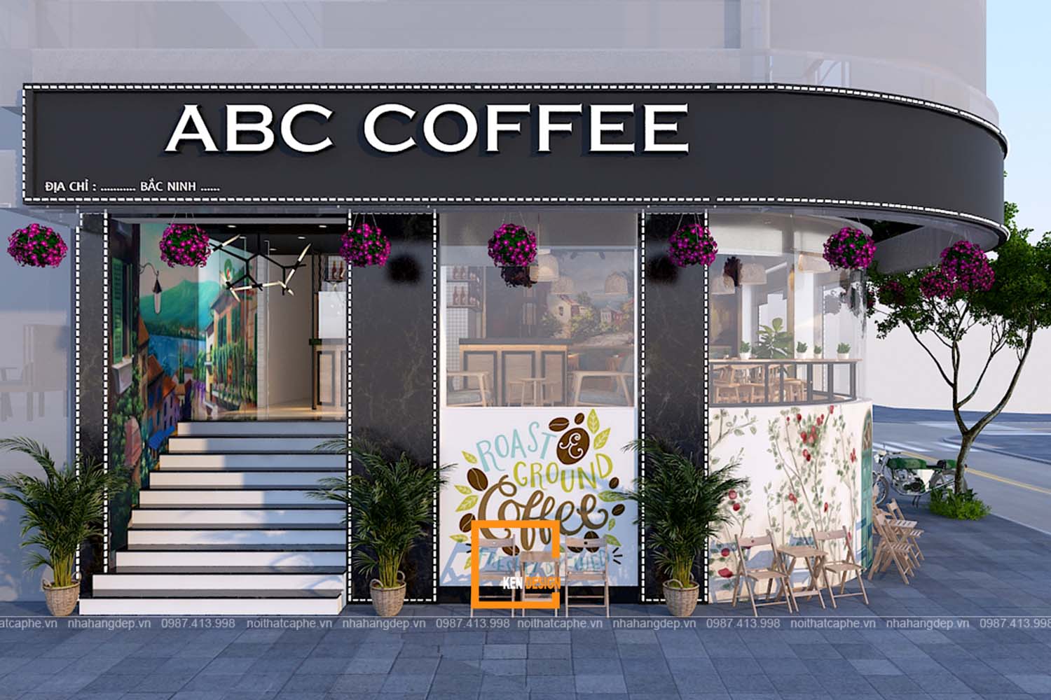 Thiết kế quán ACB Coffee