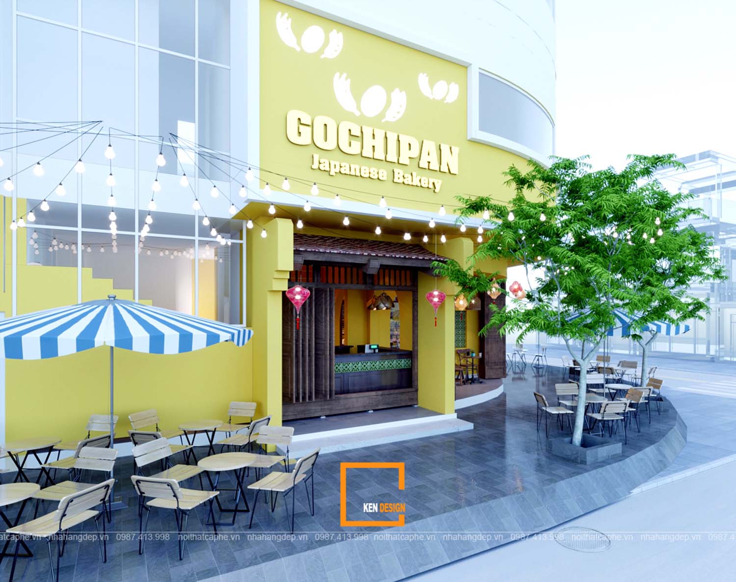 Thiết kế cửa hàng trà bánh Gochipan