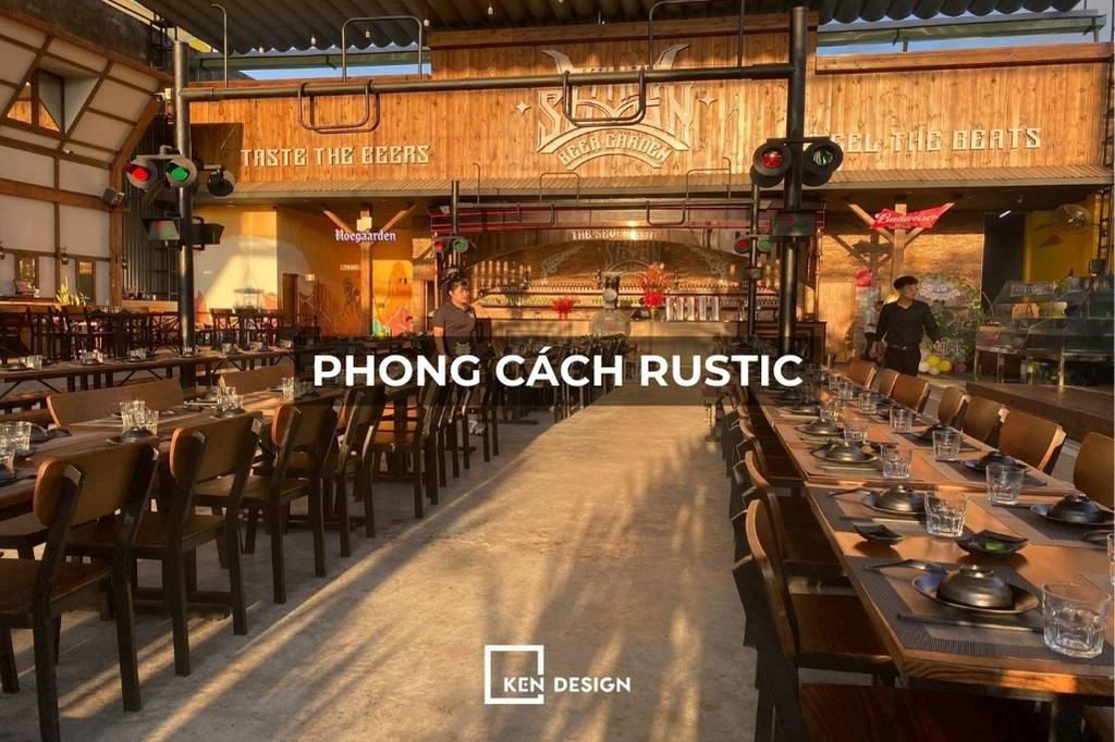 Vì sao nên thiết kế beer sân vườn phong cách Rustic