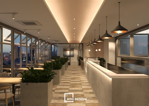 Thiết kế quán Cafe Bệnh viện Quốc tế TL – Không gian lý tưởng trong bệnh viện