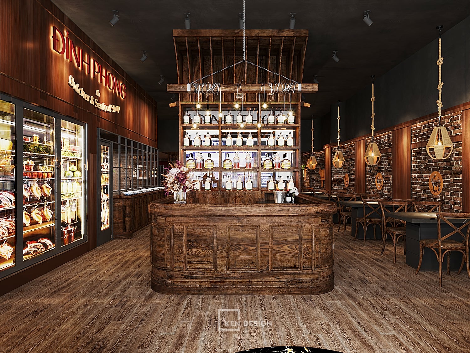 Thiết kế nhà hàng bò Úc Đỉnh Phong