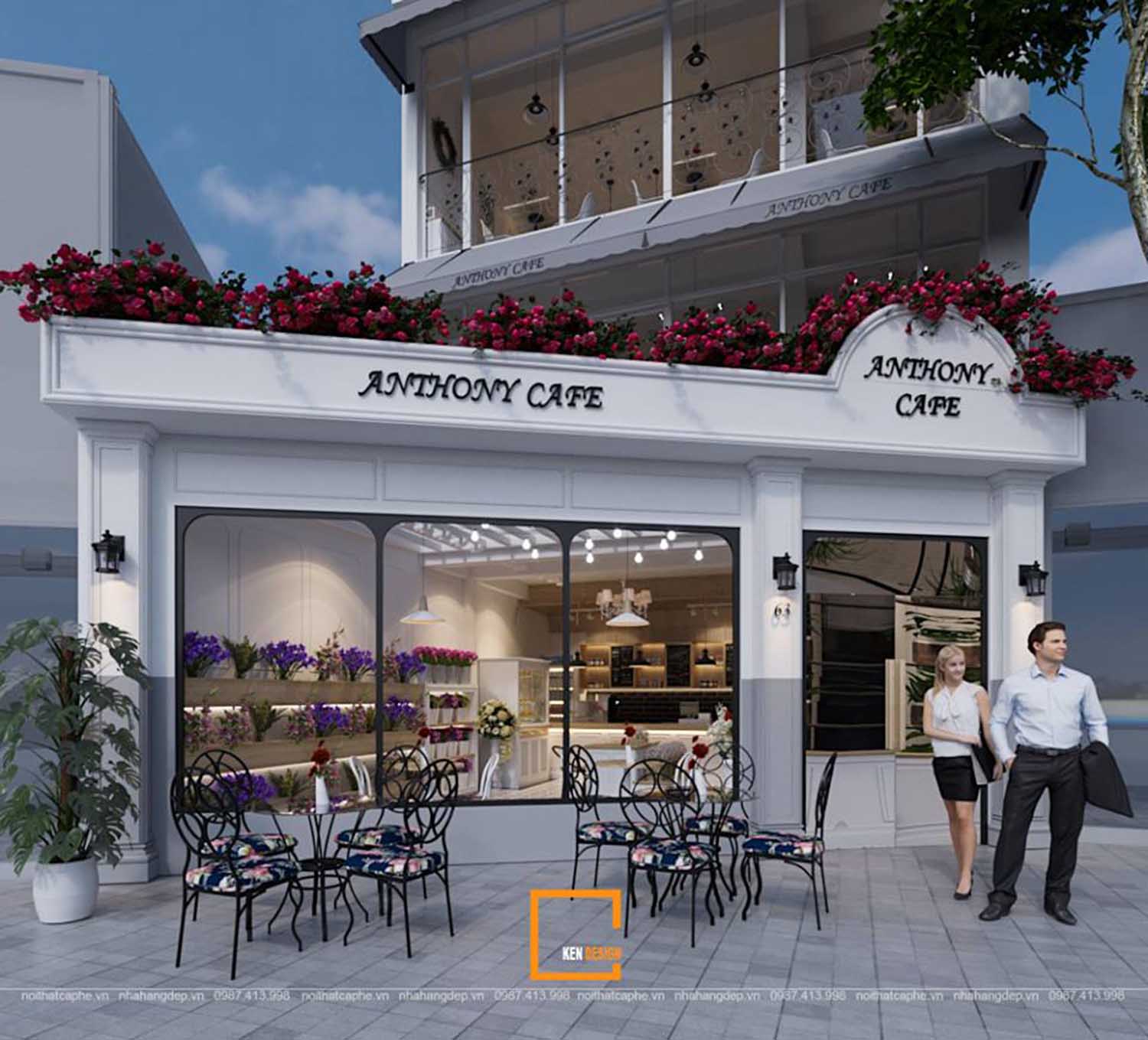 Thiết kế quán Anthony Cafe