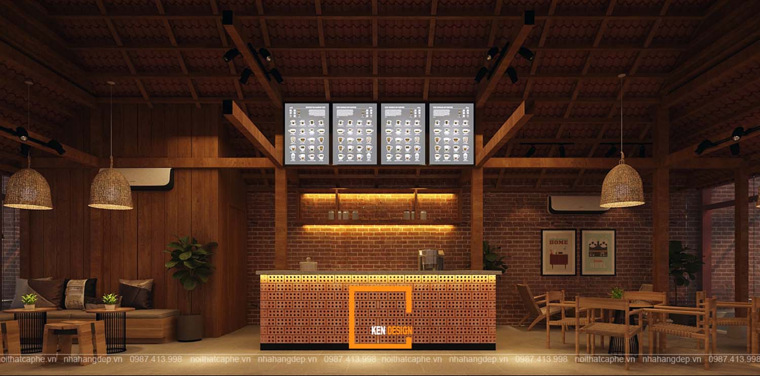 thiết kế quán cafe tại hà tĩnh