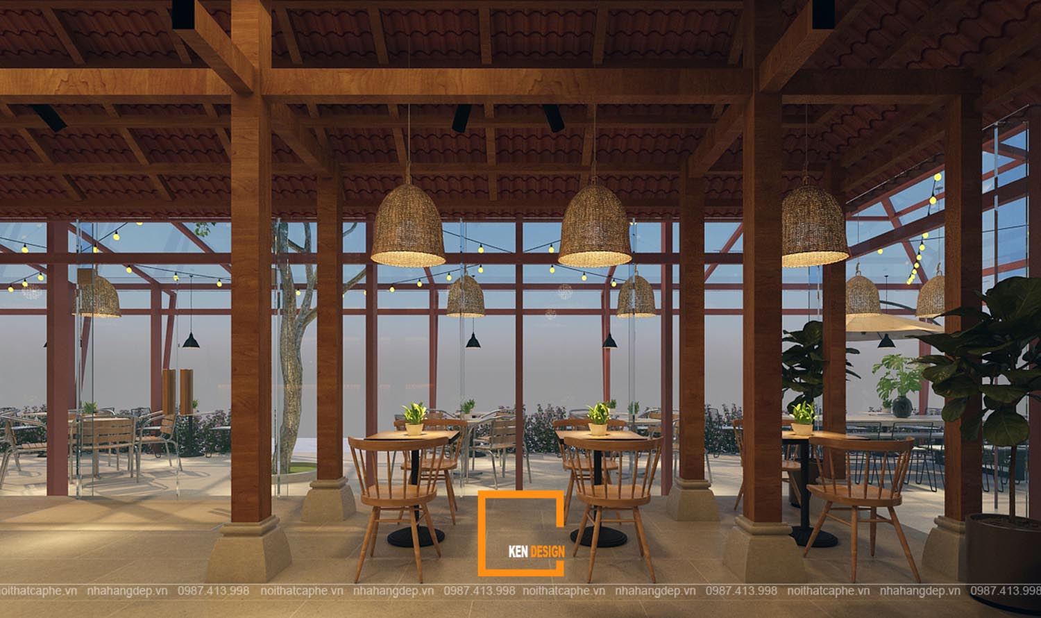 thiết kế quán cafe tại hà tĩnh