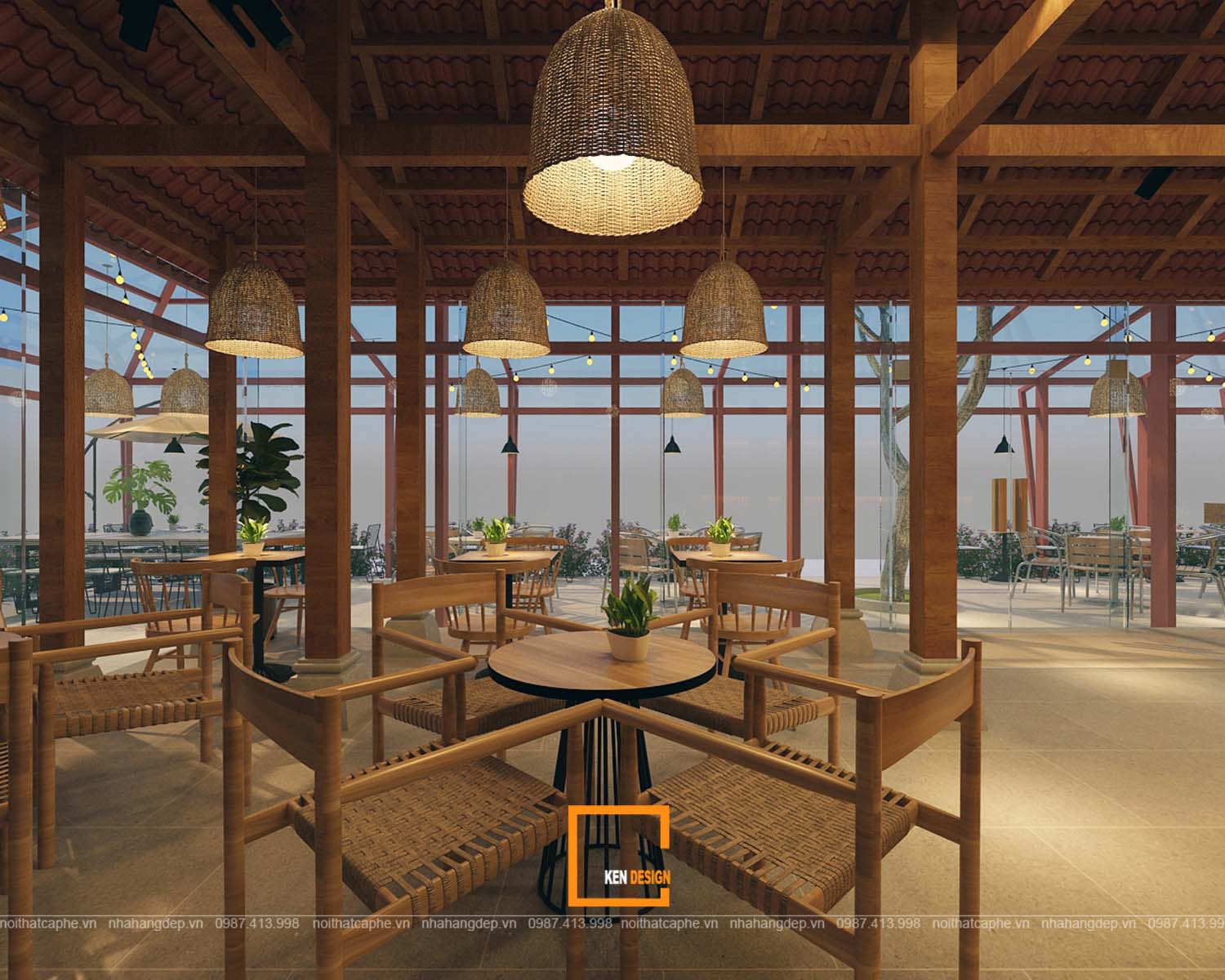 thiết kế quán cafe tại hà tĩnh