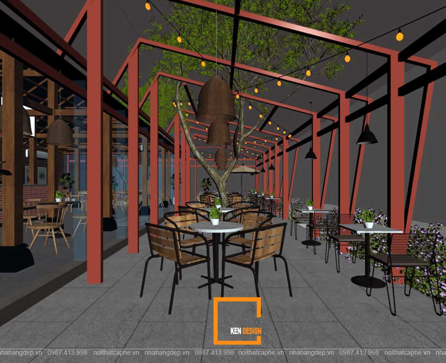 thiết kế quán cafe tại hà tĩnh