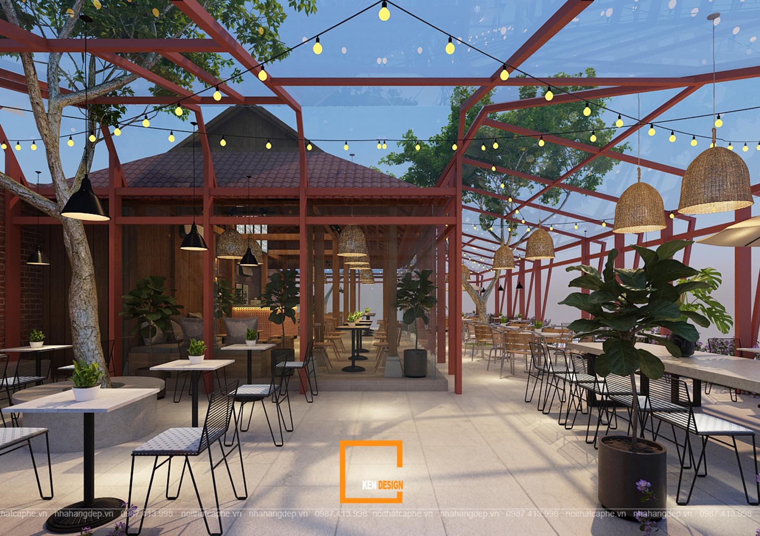 thiết kế quán cafe tại hà tĩnh