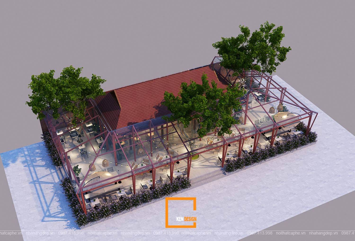thiết kế quán cafe tại hà tĩnh