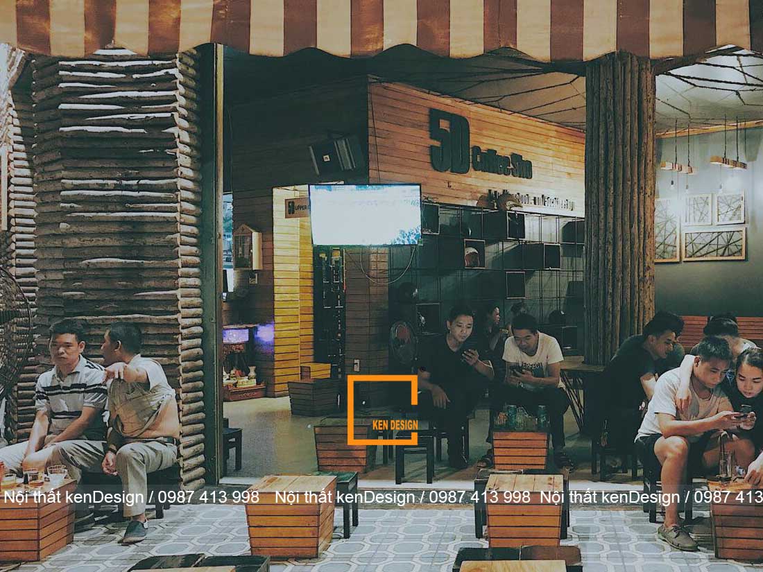 thiết kế quán cafe cóc 
