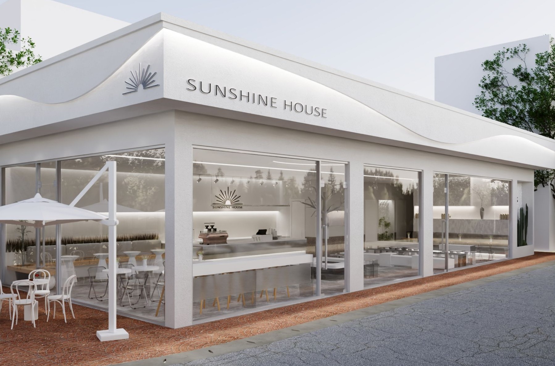 Thiết kế quán trà sữa The Sunshine House - Khơi nguồn từ nét đẹp tối giản