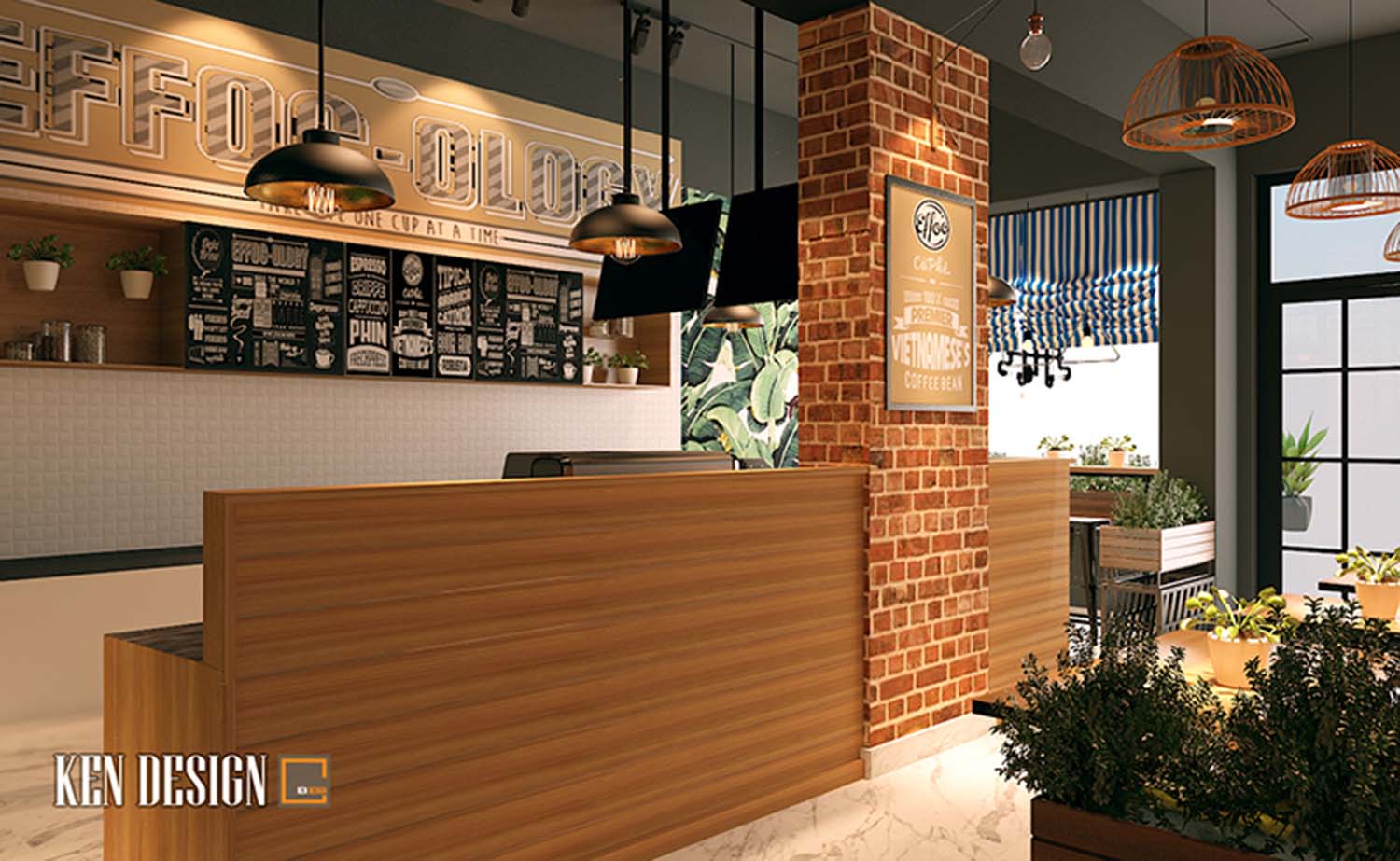Thiết kế quán Effoc Coffee