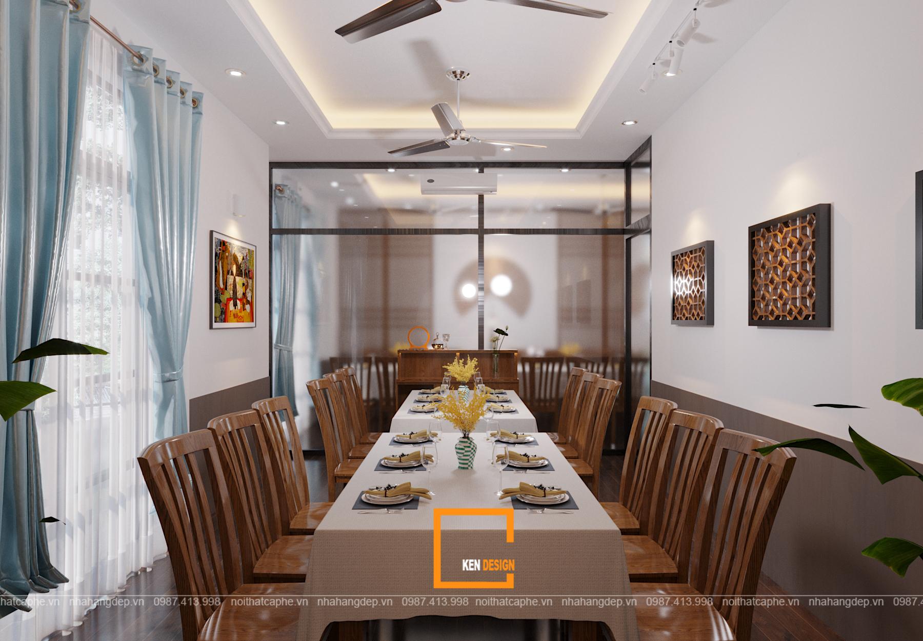 thiết kế nội thất nhà hàng