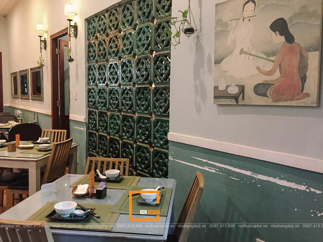 thiết kế nhà hàng chay