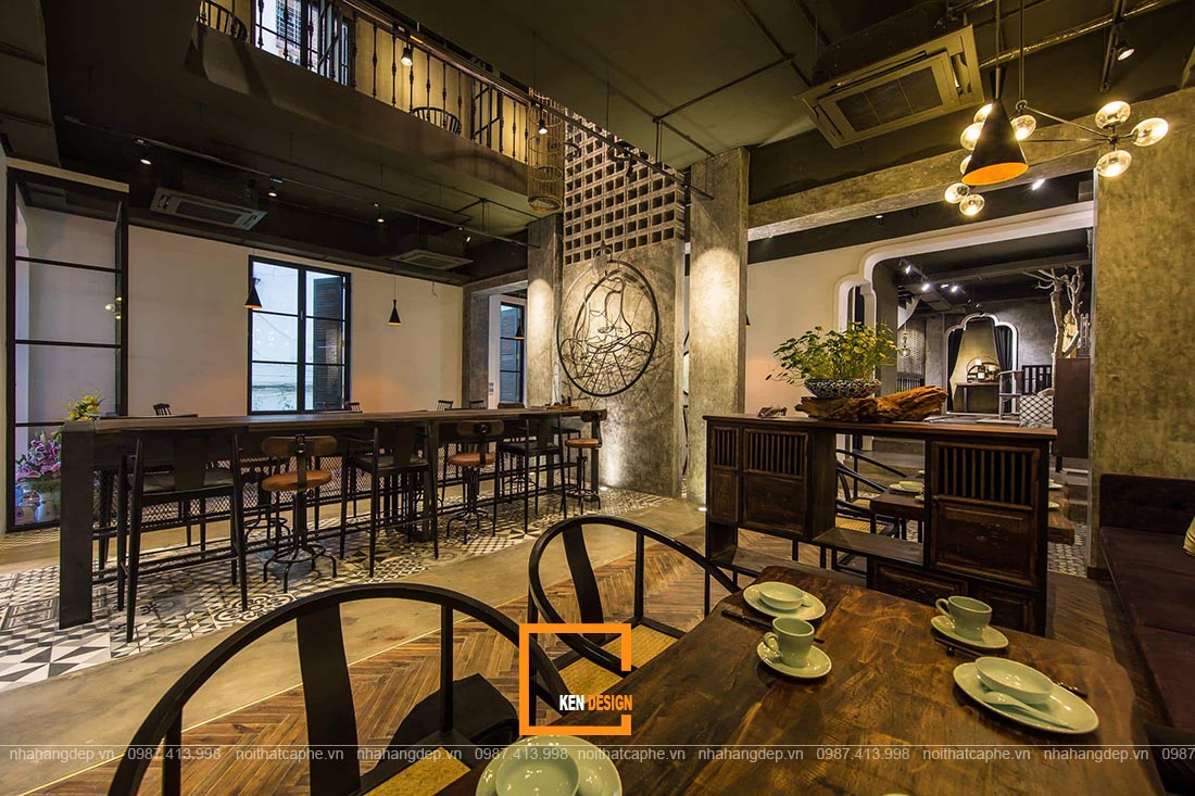 thiết kế nhà hàng chay