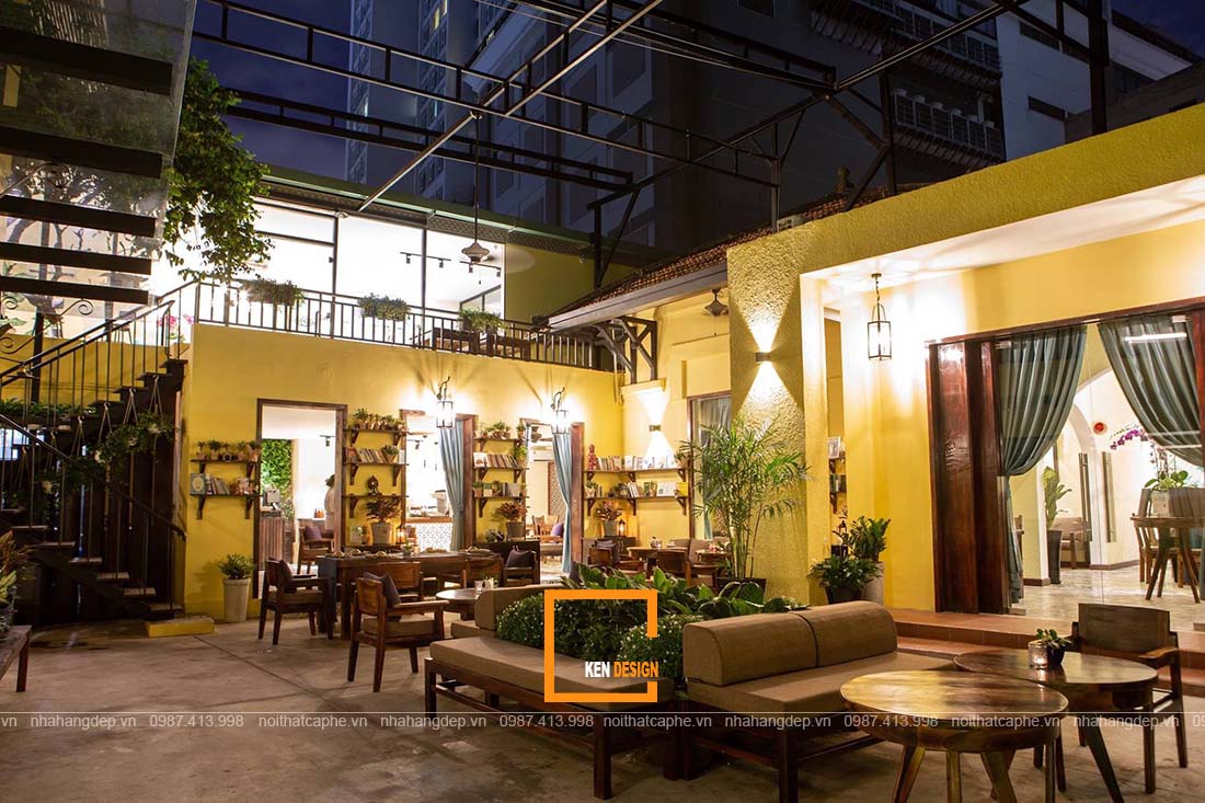 thiết kế nhà hàng chay