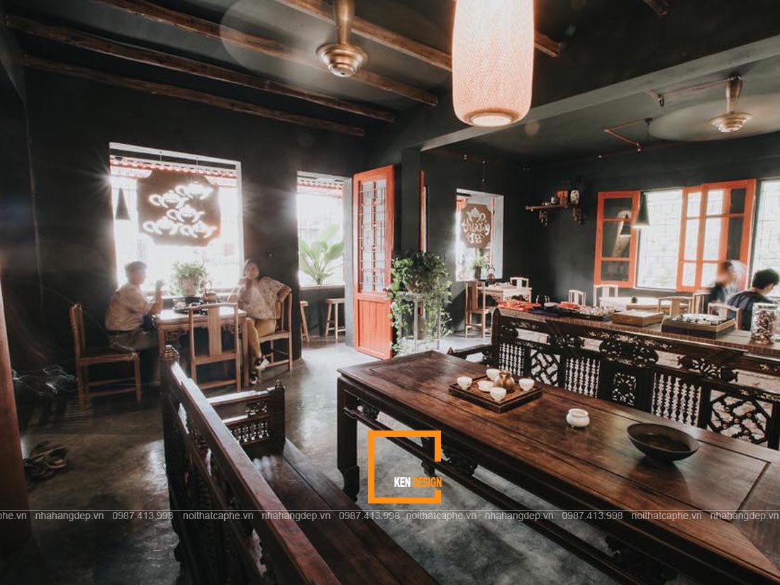 thiết kế quán trà đạo