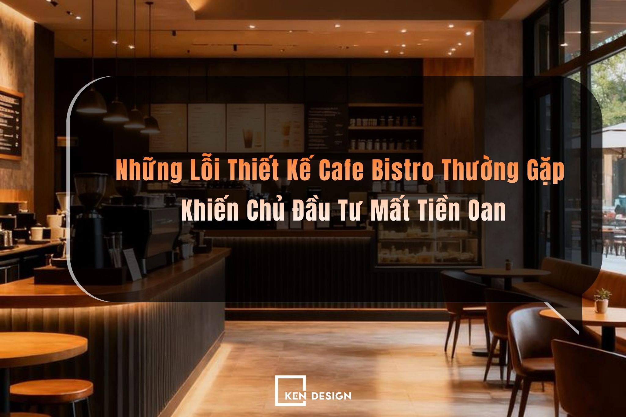 Những Lỗi Thiết Kế Cafe Bistro Thường Gặp Khiến Chủ Đầu Tư Mất Tiền Oan