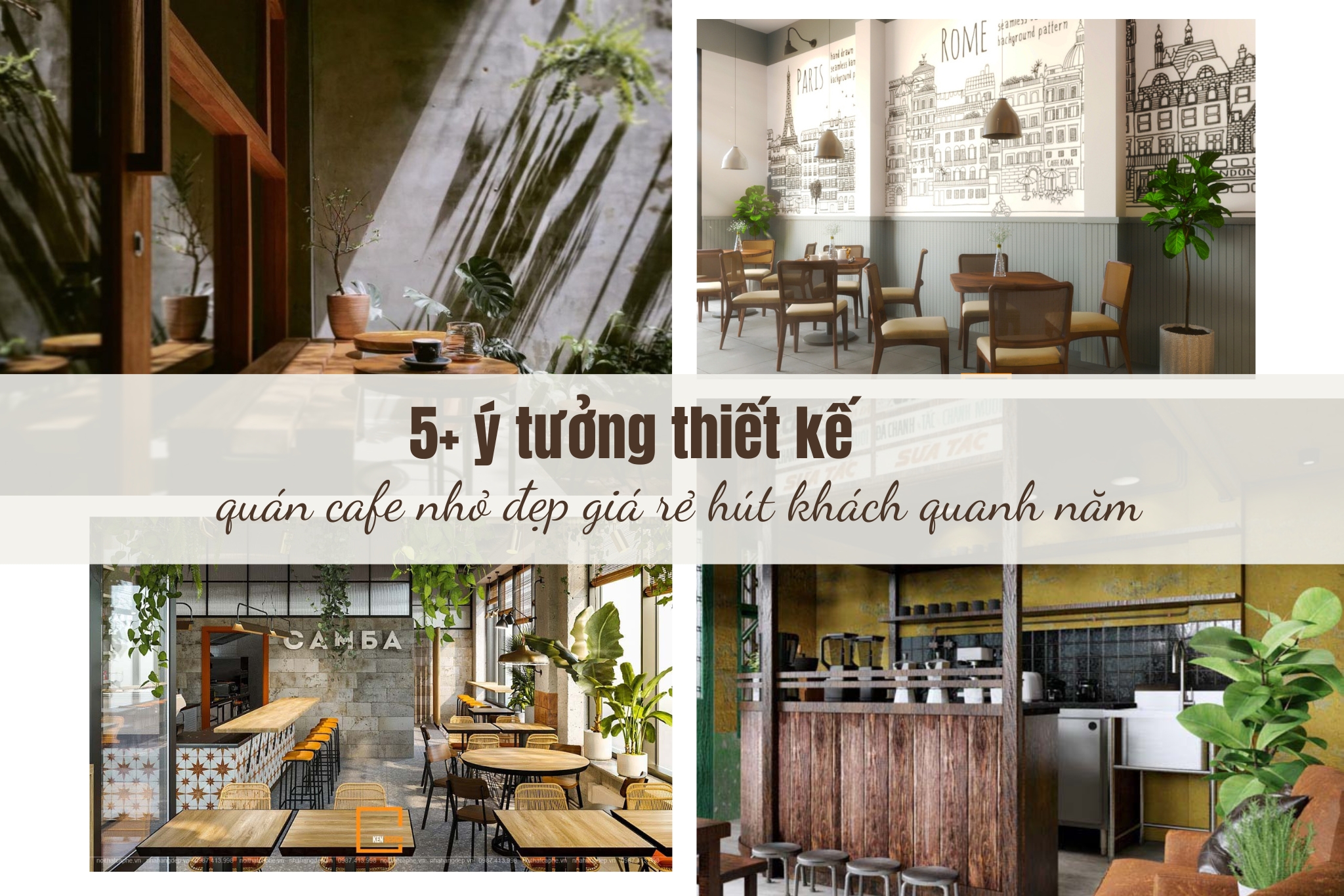 5+ ý tưởng thiết kế quán cafe nhỏ đẹp giá rẻ hút khách quanh năm