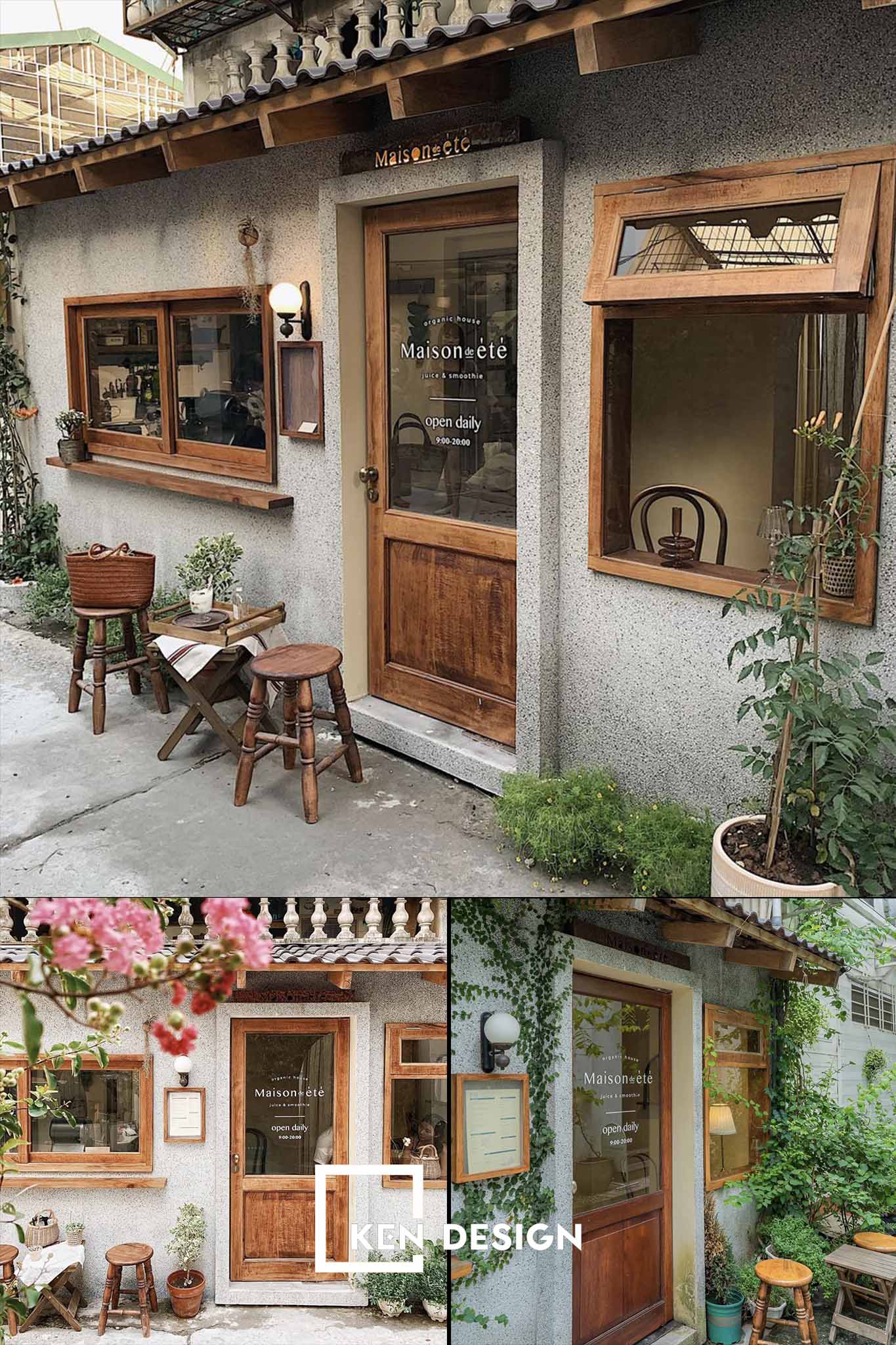 thiết kế quán cafe đẹp Maison de ete tinh tế và hiện đại