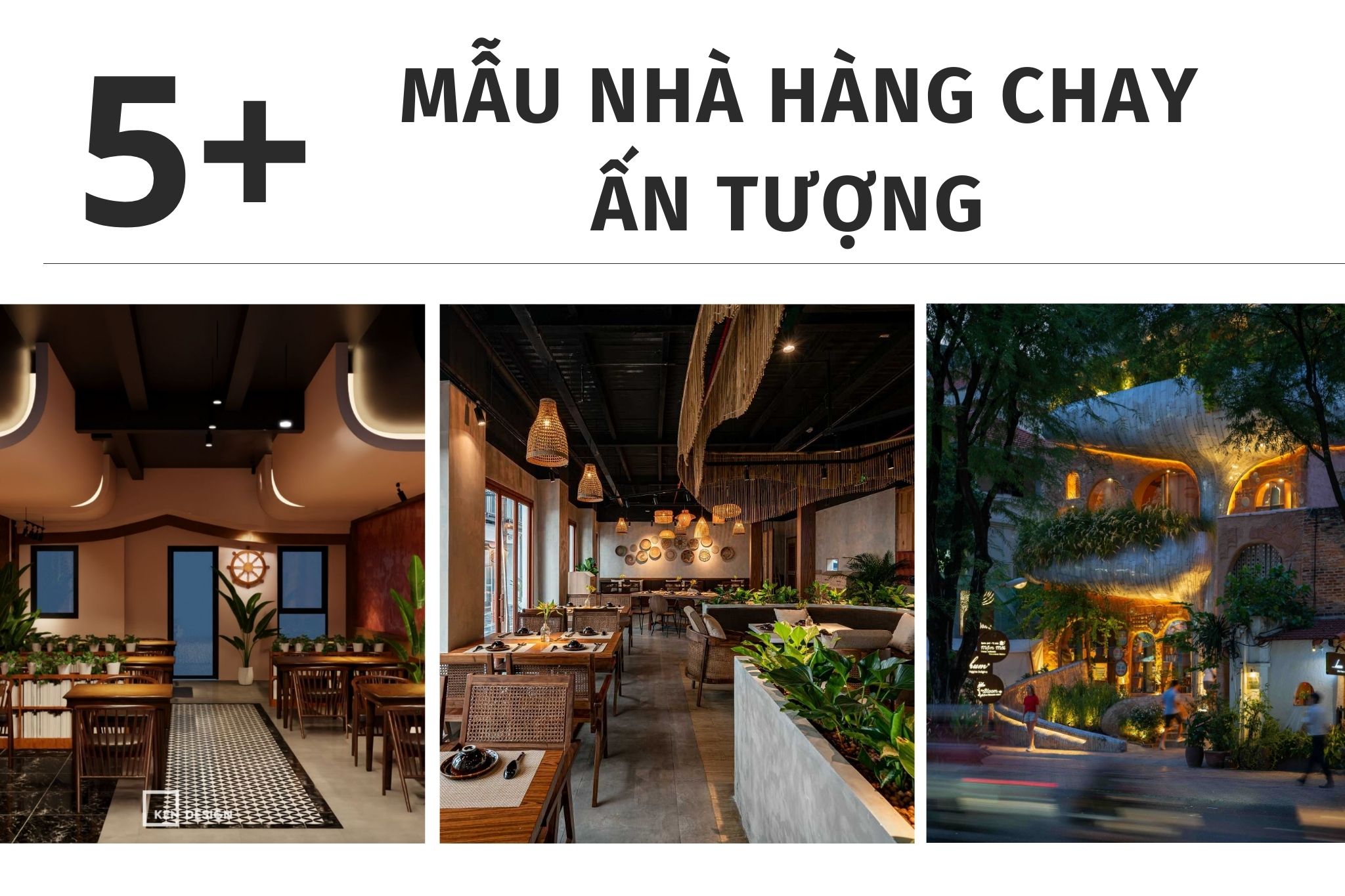 Top 5 mẫu thiết kế nhà hàng chay ấn tượng